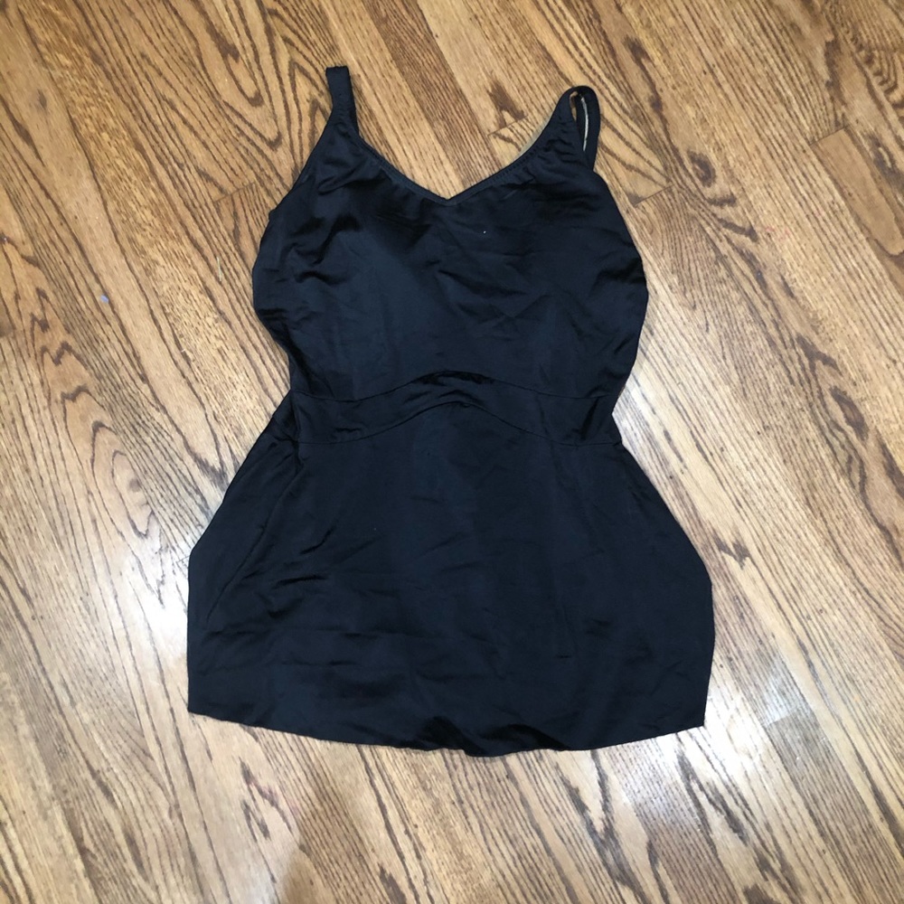 2/$40 Black swimsuit with adjustable straps